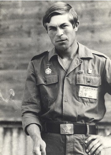 Командир студенческого строительного отряда «Альтаир-73», 1973 г.