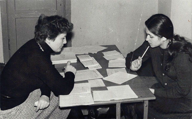 На экзамене, 1980-е годы
